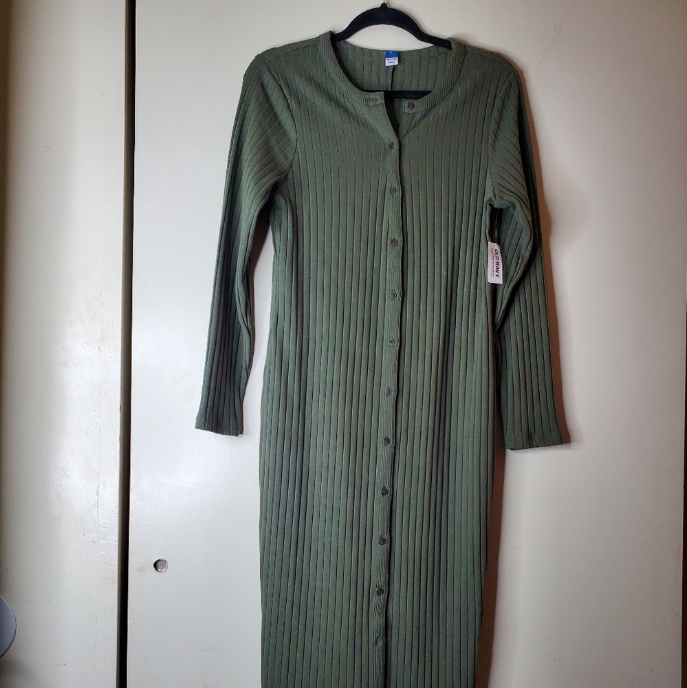Long sleeve long sweater dress